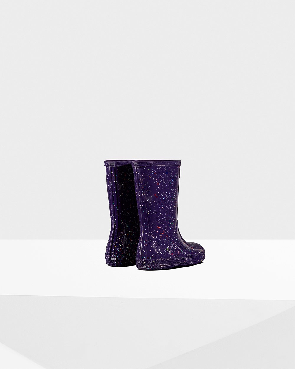 Kids Hunter Original First Giant Glitter | Rain Boots Blue Purple | NZ-98521-MODW